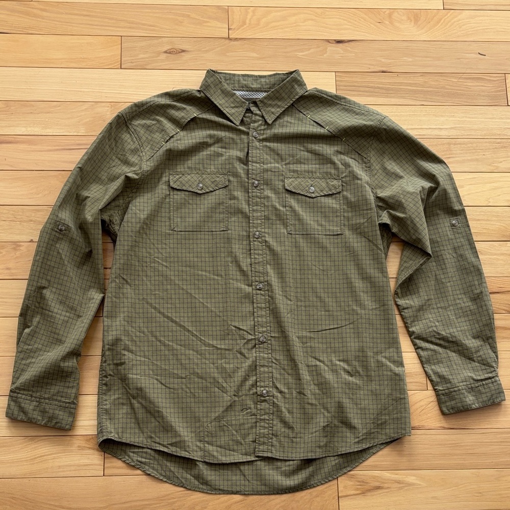 Howler Brothers Olive Plaid Men's Shirt